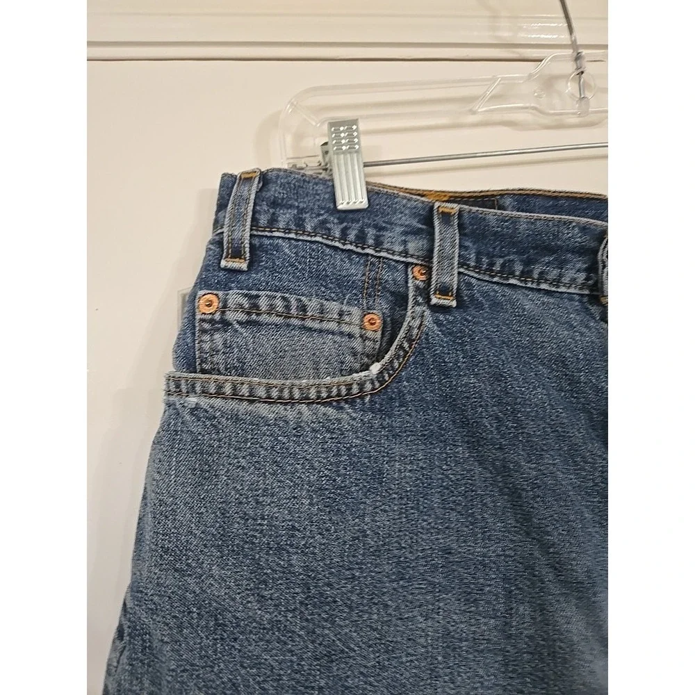 Levi's 550‎ Men's Blue Denim Shorts Distressed Relaxed Fit Size 36